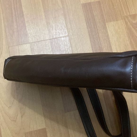 Vintage Diesel Brown Leather Shoulder Medium Satchel Bag - Picture 9 of 11